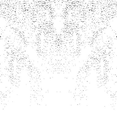 Grunge üst üste biniyor. Soyut siyah-beyaz vektör arkaplanı. Çatlak, leke ve noktalarda kirli desenli tek renkli klasik yüzey. Karanlık korku tarzında eski bir duvar.