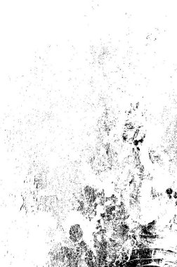 Grunge black and white pattern. Monochrome particles abstract texture. Background of cracks, scuffs, chips, stains, ink spots, lines. Dark design background surface. Gray printing element