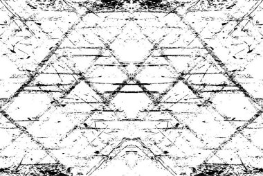 Grunge black and white pattern. Monochrome particles abstract texture. Background of cracks, scuffs, chips, stains, ink spots, lines. Dark design background surface. Gray printing element