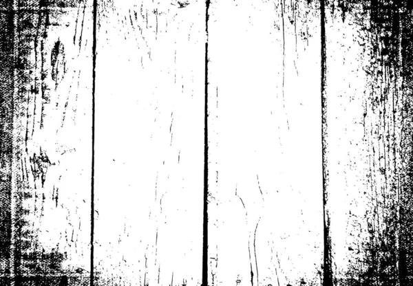Abstract Zwart Wit Grunge Hout Template Vector Illustratie — Stockvector