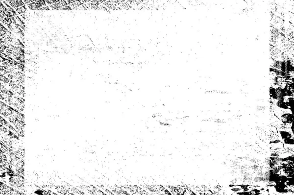 Abstraktní Černobílý Grunge Rám Vektorová Ilustrace — Stockový vektor