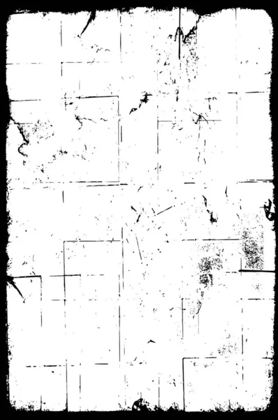 Abstrait Cadre Grunge Noir Blanc Illustration Vectorielle — Image vectorielle