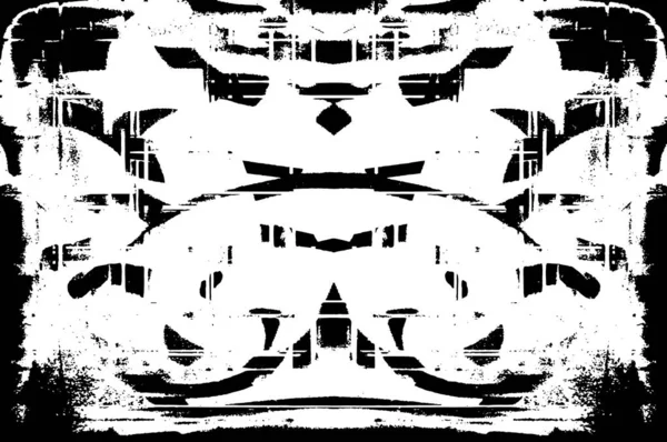 Plantilla Grunge Abstracta Blanco Negro Ilustración Vectorial — Vector de stock