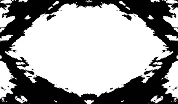 Κομψό Αφηρημένο Μαύρο Και Άσπρο Μοτίβο Messy Συμμετρική Μονόχρωμη Σχεδίαση — Διανυσματικό Αρχείο