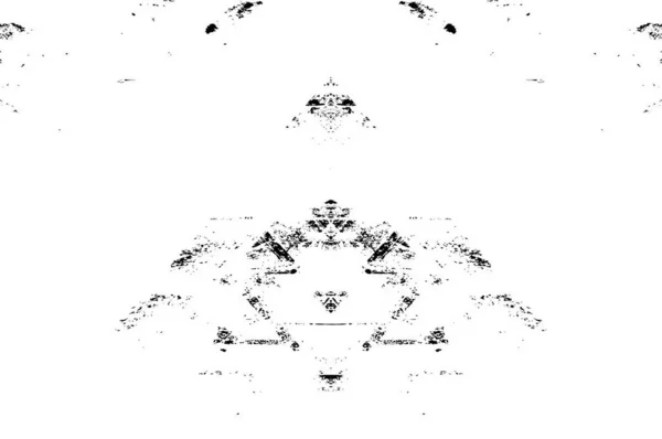 Enkel Grunge Svart Och Vit Illustration Med Abstrakt Mönster Monokrom — Stock vektor