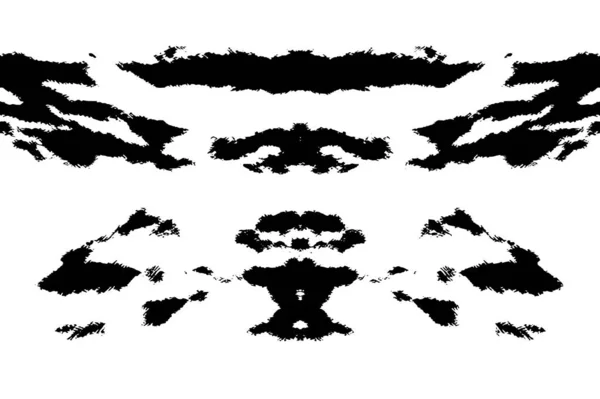 Czarno Biała Ilustracja Abstrakcyjnym Wzorem Grunge Konstrukcja Symetryczna Monochromatyczna — Wektor stockowy
