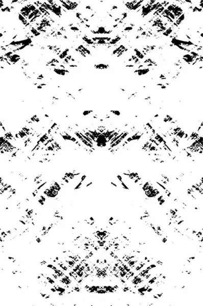 Pola Grunge Hitam Dan Putih Abstrak Ilustrasi Vektor - Stok Vektor