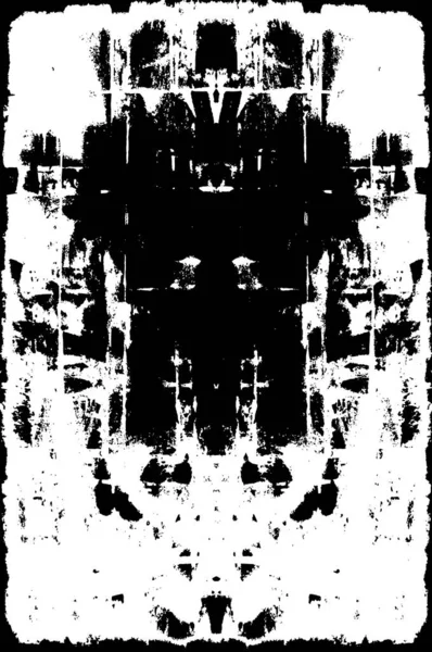 Abstract Black White Grunge Pattern Vector Illustration — Stock Vector