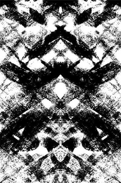 Abstract Zwart Wit Grunge Patroon Vector Illustratie — Stockvector