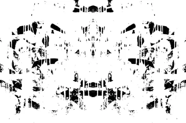 Κατεστραμμένη Επιφάνεια Ασπρόμαυρη Εικόνα Τραχύ Και Grunge Αφηρημένο Μοτίβο Λεκέδες — Διανυσματικό Αρχείο