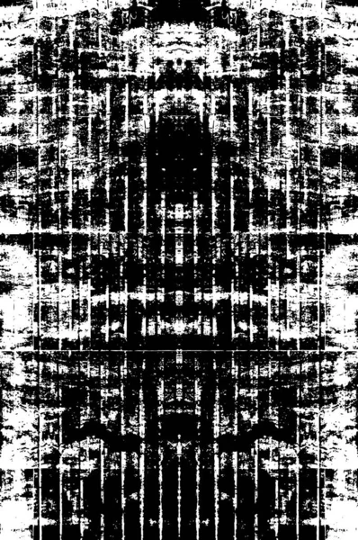 Пошкоджена Поверхня Чорно Біле Зображення Грубий Гранжевий Абстрактний Візерунок Плямами — стоковий вектор