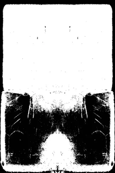 Sérült Felület Fekete Fehér Kép Durva Grunge Absztrakt Minta Foltokkal — Stock Vector
