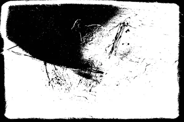 Černobílý Obraz Hrubý Grunge Abstraktní Vzor Skvrnami — Stockový vektor