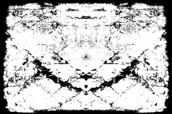 Image Noir Blanc Motif Abstrait Rugueux Grunge Avec Taches — Image vectorielle