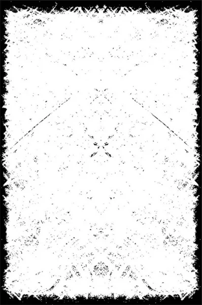 Grunge Overlay Layer Abstract Black White Vector Background Monochrome Vintage — Stock Vector