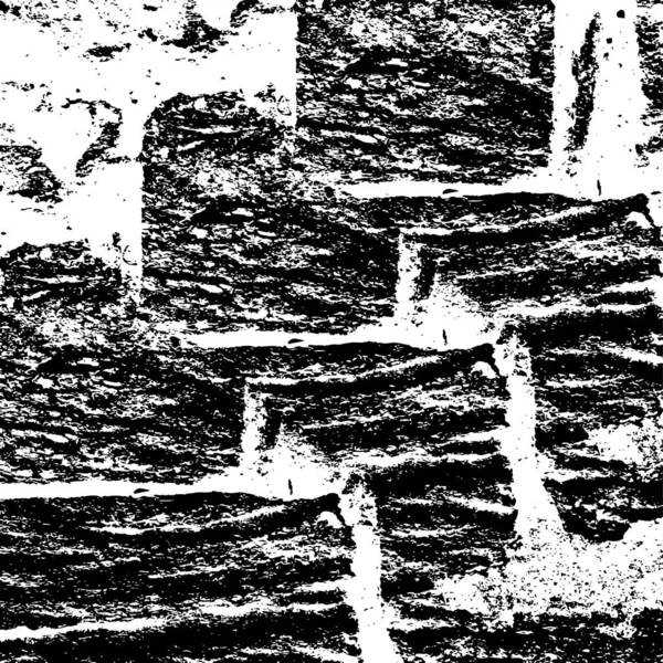 グラウンジオーバーレイ 抽象的な黒と白のベクトル背景 ひび割れ 点の汚れたパターンが付いているモノクロのヴィンテージの表面 暗いホラースタイルのデザインで古い塗装壁 — ストックベクタ