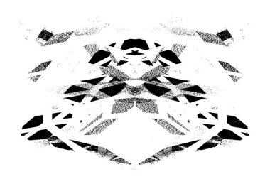 Soyut, çizikleri olan eski bir şablon. siyah ve beyaz hasarlı yüzey