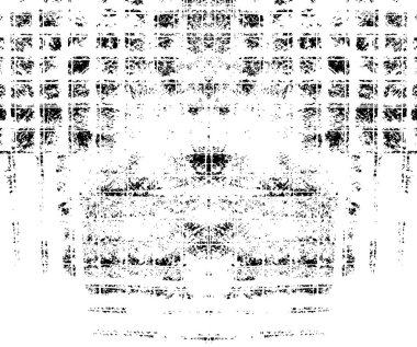 Çizikler, çizikler ve çizikler olan siyah beyaz bir arka plan.