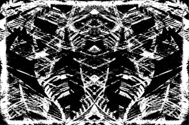 Çizikler, çizikler ve çizikler olan siyah beyaz bir arka plan.