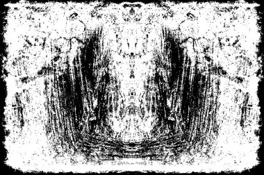 Çizikler, çizikler ve çizikler olan siyah beyaz bir arka plan.