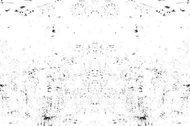 Grunge black and white pattern. Monochrome particles abstract texture. Background of cracks, scuffs, chips, stains, ink spots, lines. Dark design background surface. Gray printing element