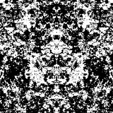 Soyut klasik duvar kağıdı. Lekeli siyah beyaz çizikler, hasarlı yüzey 