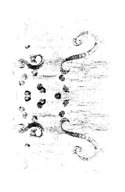 Soyut arkaplan. Çizik ve lekeli desen. siyah ve beyaz resimleme 