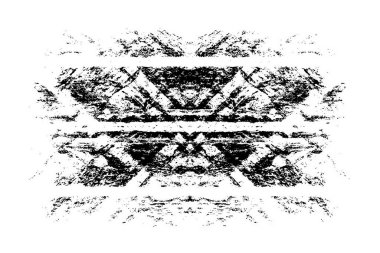 Soyut arkaplan. Çizik ve lekeli desen. siyah ve beyaz resimleme 