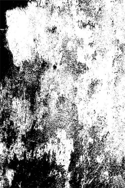 Grunge black and white pattern. Monochrome particles abstract texture. Background of cracks, scuffs, chips, stains, ink spots, lines. Dark design background surface. Gray printing element