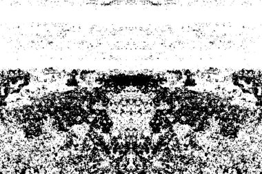 Grunge black and white pattern. Monochrome particles abstract texture. Background of cracks, scuffs, chips, stains, ink spots, lines. Dark design background surface. Gray printing element