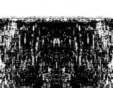 Grunge black and white pattern. Monochrome particles abstract texture. Background of cracks, scuffs, chips, stains, ink spots, lines. Dark design background surface. Gray printing element