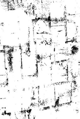 Grunge black and white pattern. Monochrome particles abstract texture. Background of cracks, scuffs, chips, stains, ink spots, lines. Dark design background surface. Gray printing element