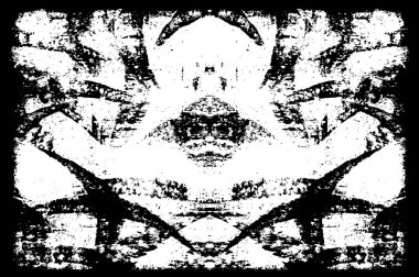 Siyah ve beyaz çizimler. Soyut tek renkli arkaplan. Çizik ve lekeli desen