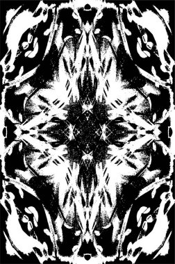 Siyah ve beyaz çizimler. Soyut tek renkli arkaplan. Çizik ve lekeli desen