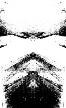 Klasik siyah beyaz monokrom grunge dokusu. Mürekkep lekeleri, sıçramalar, çizgiler.