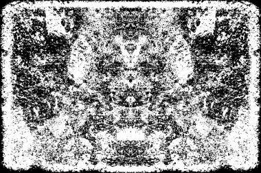 Klasik siyah beyaz monokrom grunge dokusu. Mürekkep lekeleri, sıçramalar, çizgiler.