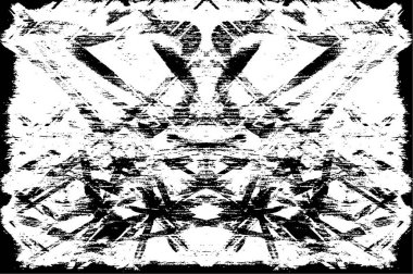 Klasik siyah beyaz monokrom grunge dokusu. Mürekkep lekeleri, sıçramalar, çizgiler.