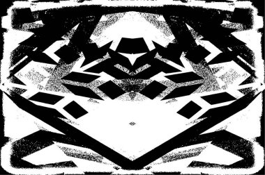 Klasik siyah beyaz monokrom grunge dokusu. Mürekkep lekeleri, sıçramalar, çizgiler.