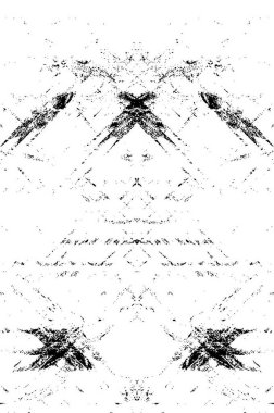 Klasik siyah beyaz monokrom grunge dokusu. Mürekkep lekeleri, sıçramalar, çizgiler.