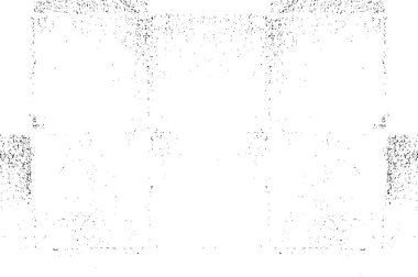 Siyah beyaz desenli, lekeli, çizikli ve çizgili sıkıntılı bir arka plan. Soyut vektör illüstrasyonu