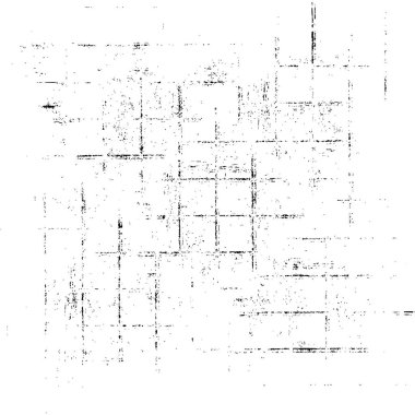 Siyah beyaz desenli, lekeli, çizikli ve çizgili sıkıntılı bir arka plan. Soyut vektör illüstrasyonu