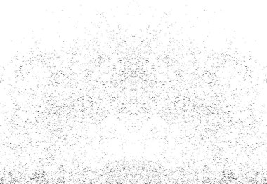 Siyah beyaz desenli, lekeli, çizikli ve çizgili sıkıntılı bir arka plan. Soyut vektör illüstrasyonu