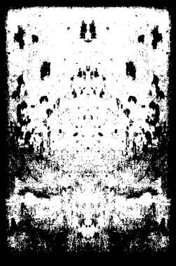 arkaplan için soyut simetrik siyah ve beyaz grunge şablonu, vektör illüstrasyonu