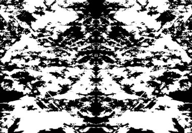 arkaplan için soyut simetrik siyah ve beyaz grunge şablonu, vektör illüstrasyonu