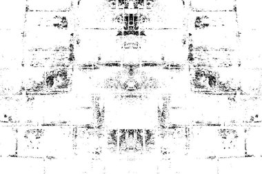 Tek renkli ağ benzersiz bir illüstrasyon. siyah ve beyaz tasarım.