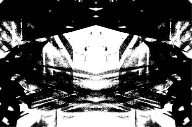 Tek renkli ağ benzersiz bir illüstrasyon. siyah ve beyaz tasarım.