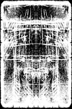 Tek renkli ağ benzersiz bir illüstrasyon. siyah ve beyaz tasarım.