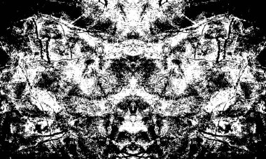 Tek renkli ağ benzersiz bir illüstrasyon. siyah ve beyaz tasarım.