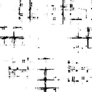 Tek renkli ağ benzersiz bir illüstrasyon. siyah ve beyaz tasarım.