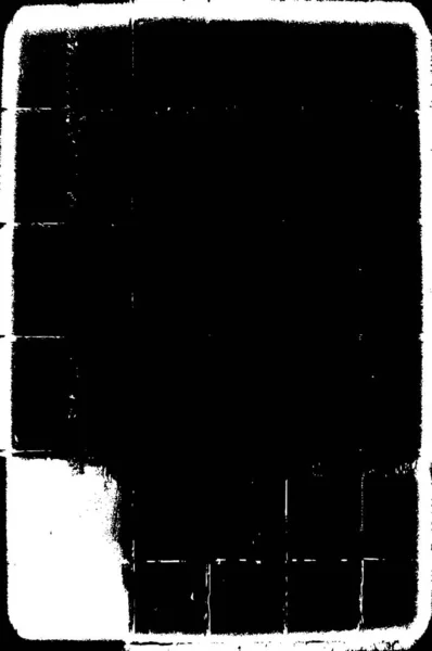 Retro Patroon Met Krassen Zwart Wit Beschadigd Oppervlak — Stockvector